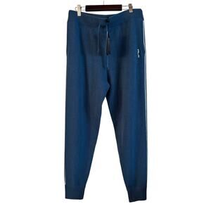 RLX Women’s 100% Washable Cashmere Joggers Blue Size Small NWT Pockets